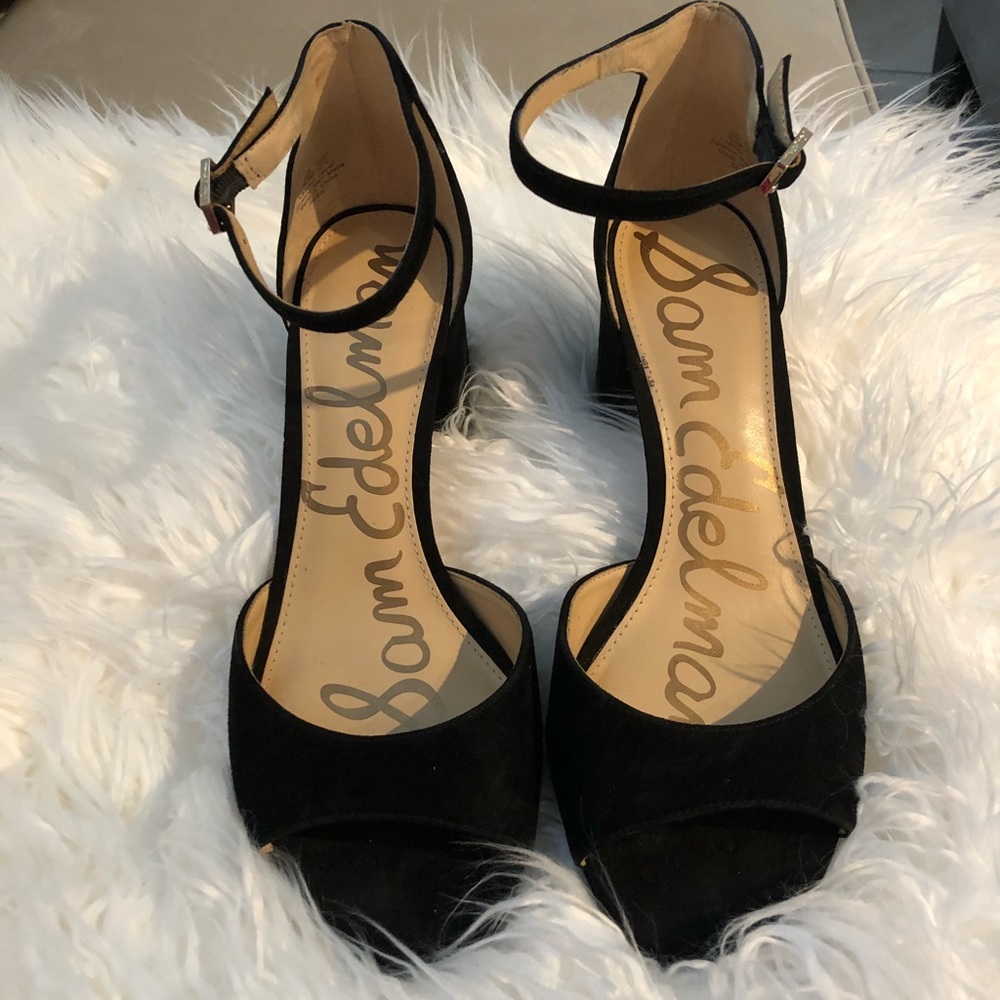 Sam Edelman Suede Black Sandal